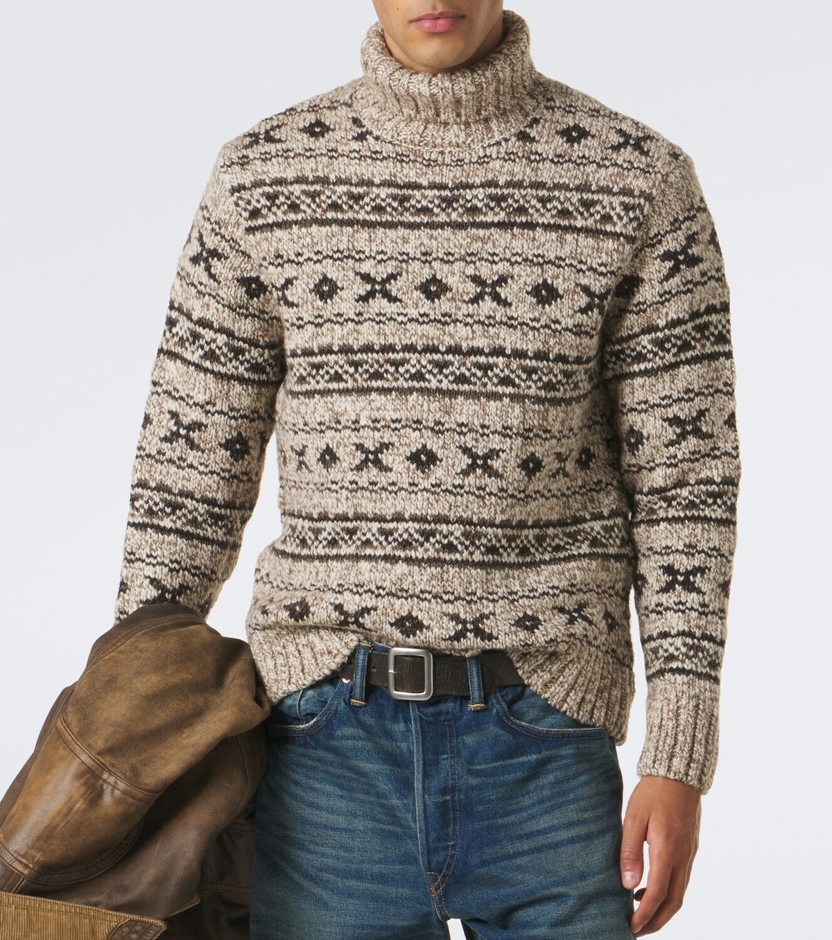 RRL Wool-blend turtleneck sweater