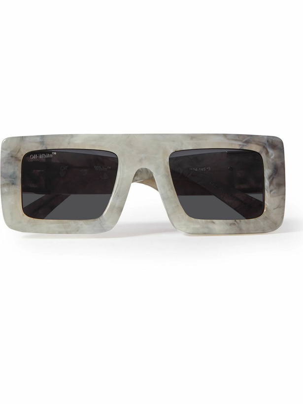 Photo: Off-White - Leonardo Square-Frame Acetate Sunglasses