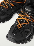 Balenciaga - Track Trail Logo-Print TPU and Shell Sneakers - Black