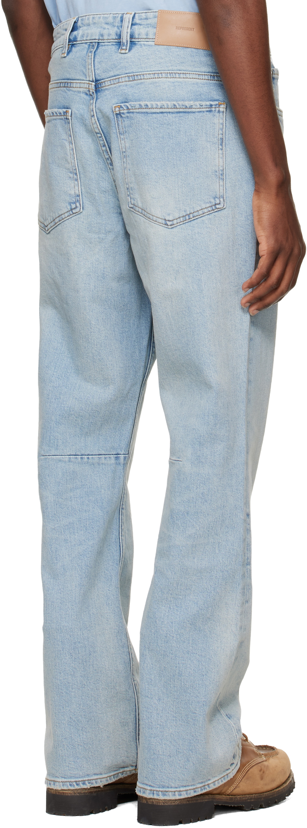Represent Blue Boot Cut Jeans
