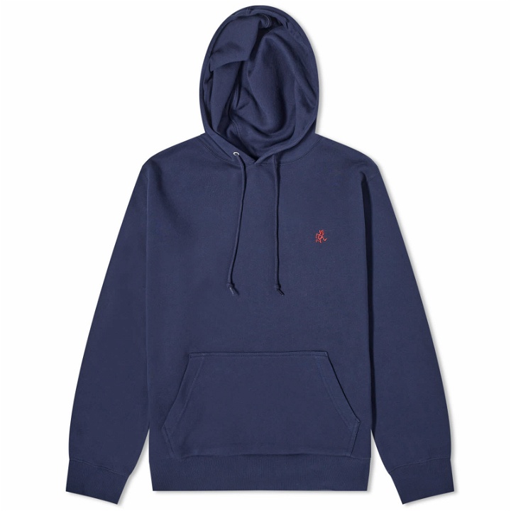 Photo: Gramicci Men's One Point Hoodie in Navy