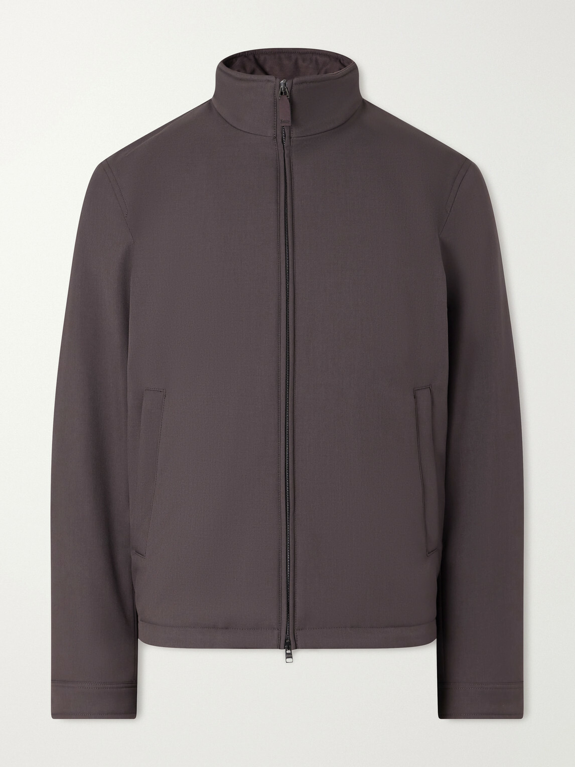 Herno - Padded Twill Bomber Jacket - Brown
