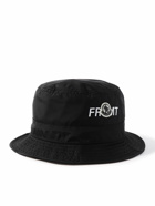 Moncler Genius - 7 Moncler FRGMT Hiroshi Fujiwara Logo-Appliquéd Shell Bucket Hat - Black