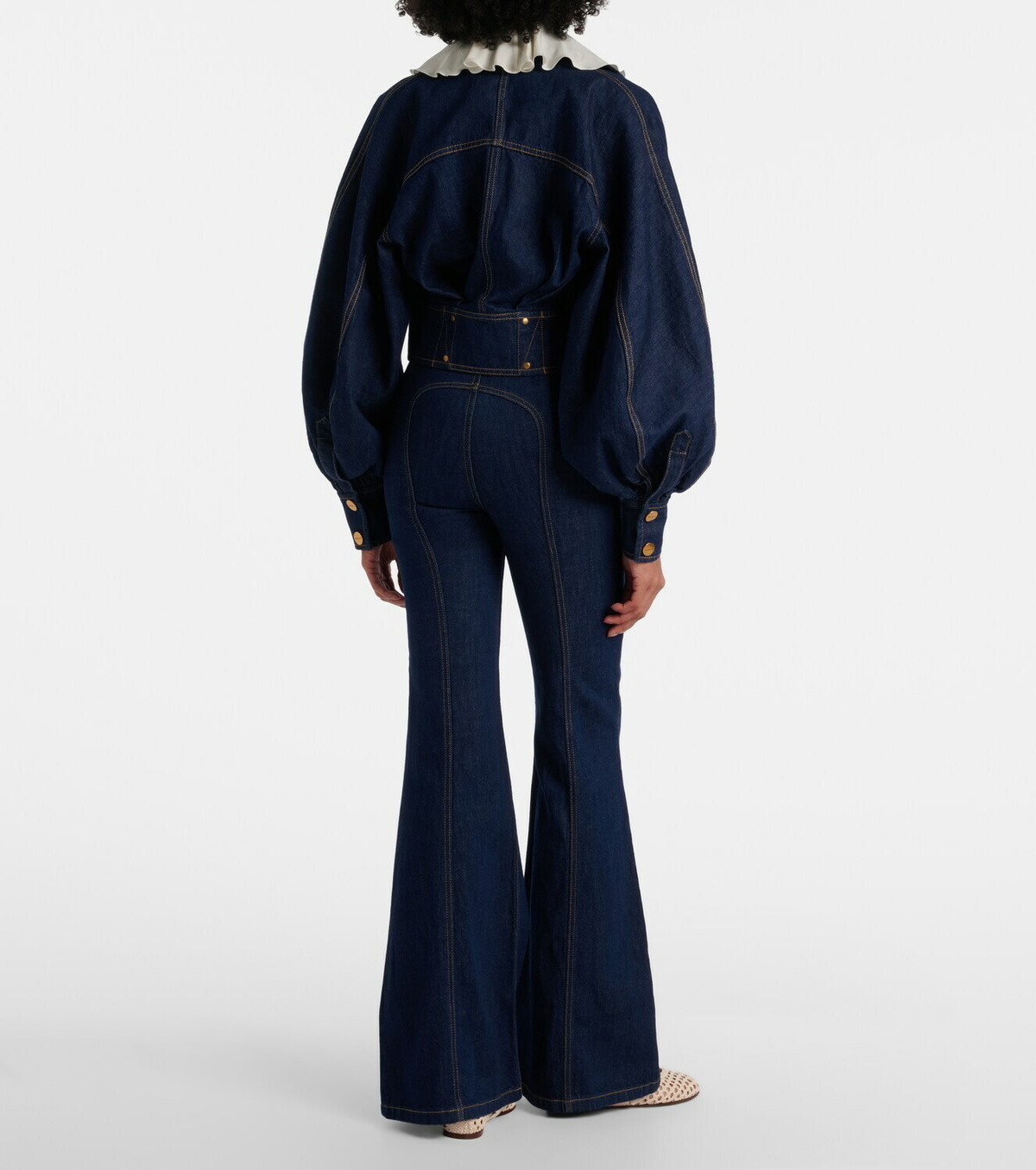 Zimmermann Luna belted flared jeans