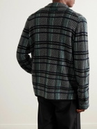 Guest In Residence - Checked Cashmere Overshirt - Gray