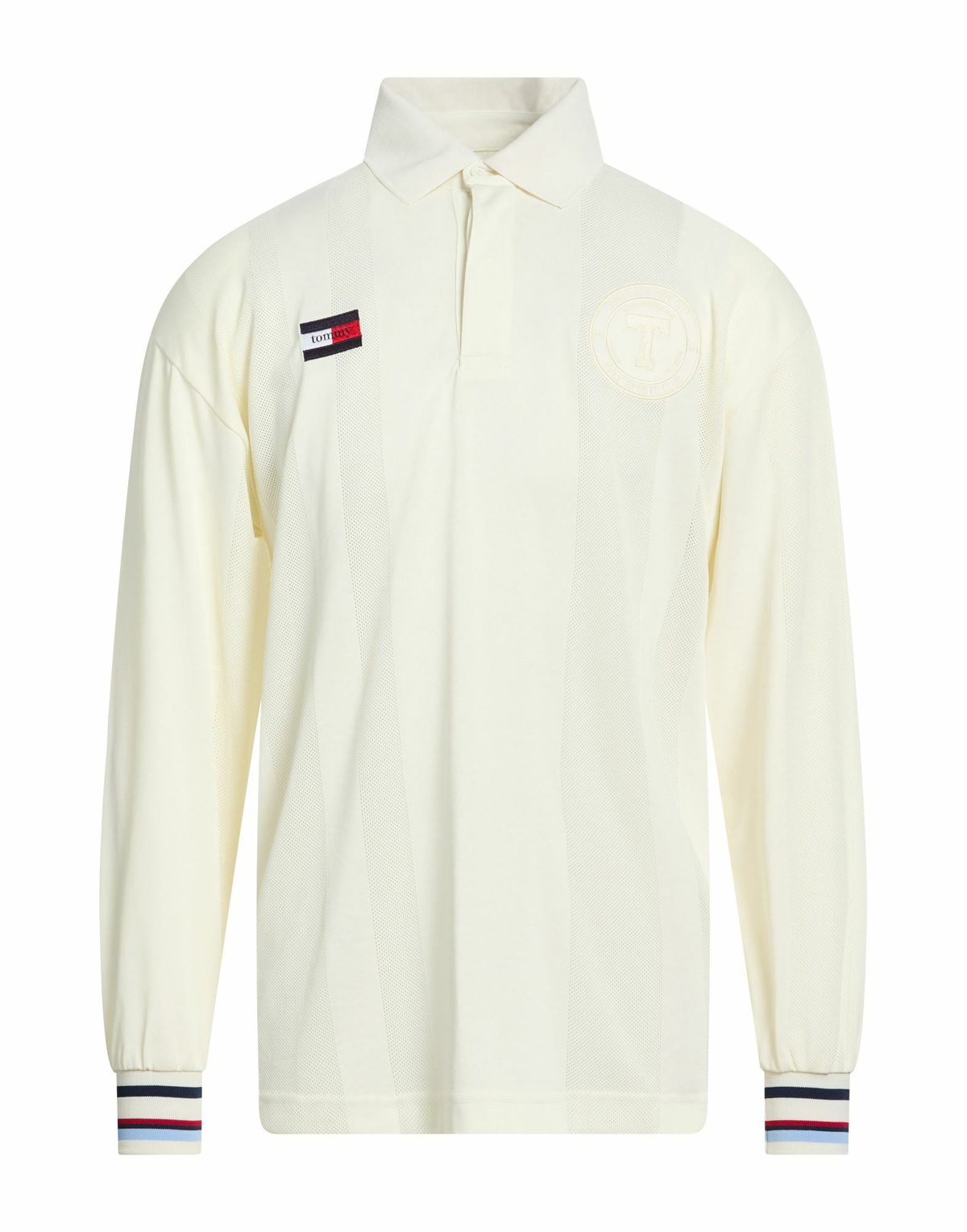 Tommy Jeans Mens Polo shirt Cream