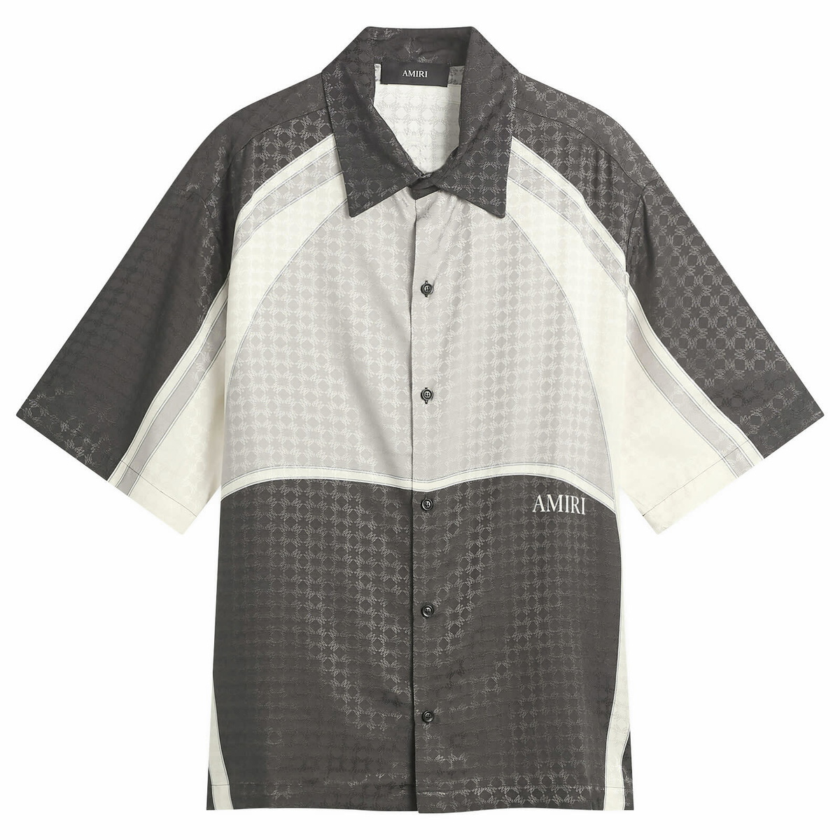 AMIRI Men's MA Quad Panel Camp Shirt in Black Amiri
