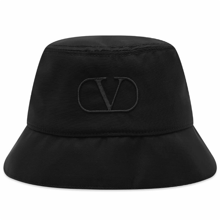 Photo: Valentino Men's Nylon Logo Bucket Hat in Nero