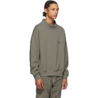 Essentials Grey Mock Neck Sweatshirt