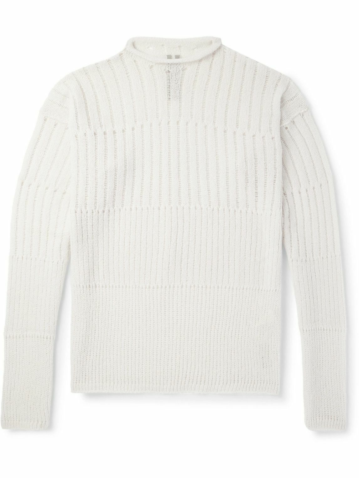 Rick Owens - Oversized Open-Knit Virgin Wool-Blend Sweater