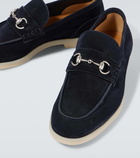 Gucci Horsebit suede loafers