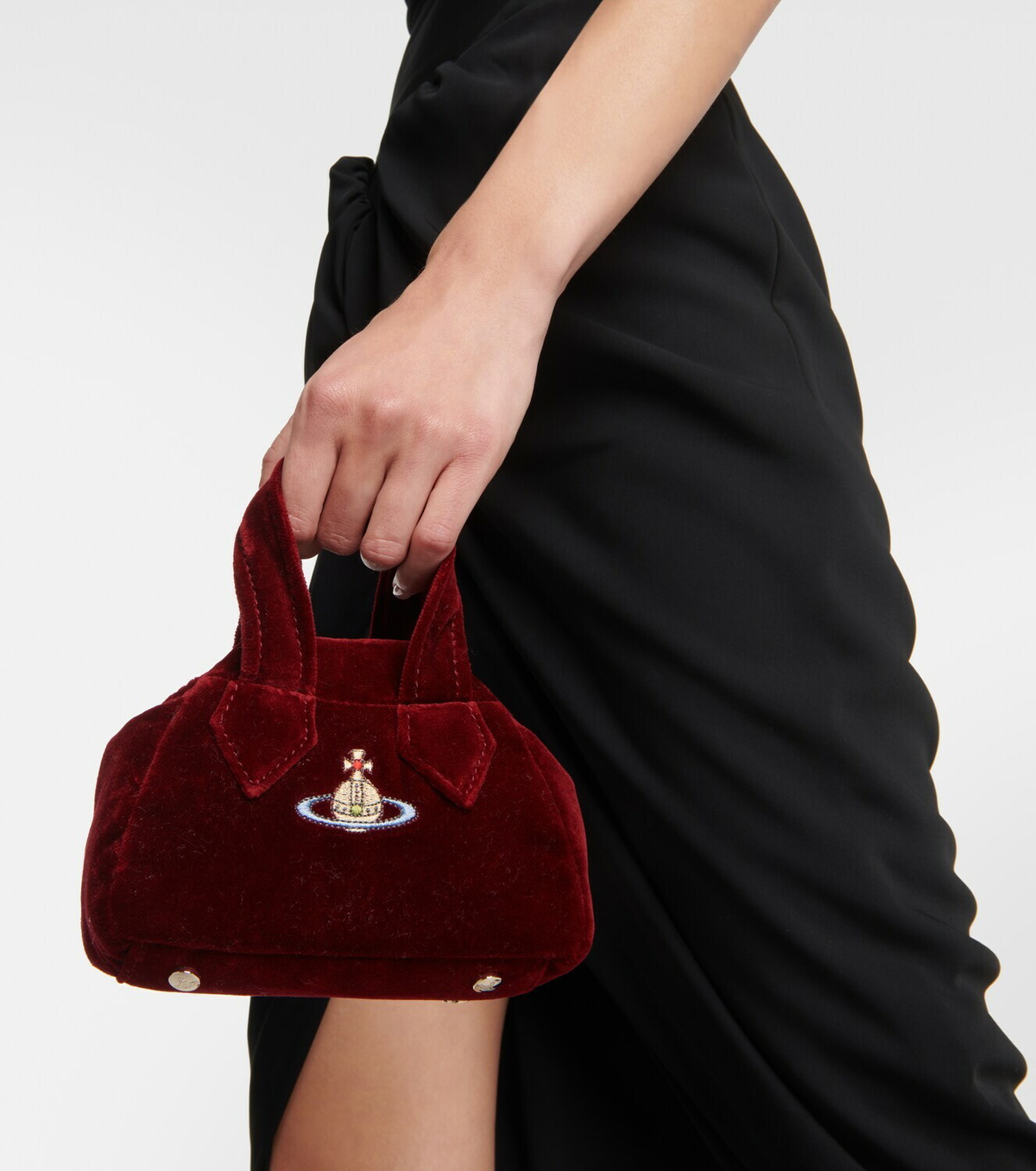 Vivienne Westwood Yasmine Mini velvet tote bag Vivienne Westwood