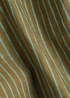 Staud Corso Striped Linen top Green