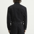 Entire Studios Men's Shrunken Denim Jacket in Magnetite