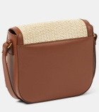 DeMellier Vancouver raffia shoulder bag