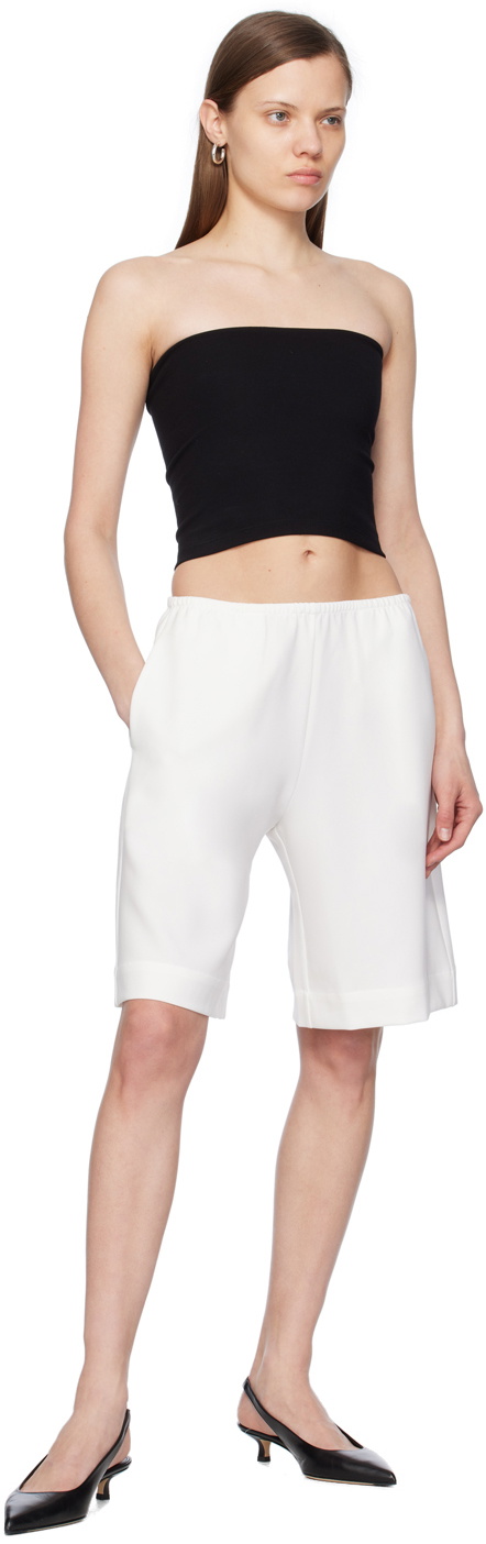 LESET White Arielle Shorts