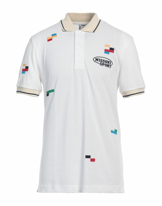 Photo: Missoni Mens Polo shirt in White