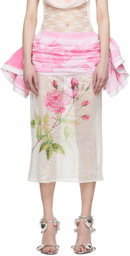 ALL-IN Pink Vase Maxi Skirt