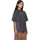 Palm Angels Black Curved Logo T-shirt