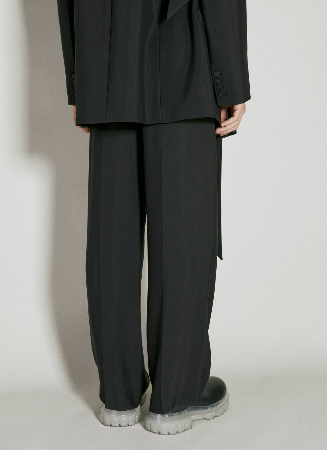 Mugler Cut-Out Tailored Pants