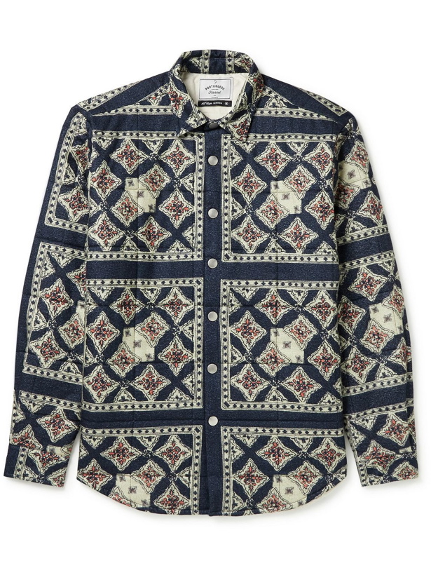 Photo: Portuguese Flannel - Printed Padded Cotton-Flannel Shirt Jacket - Multi