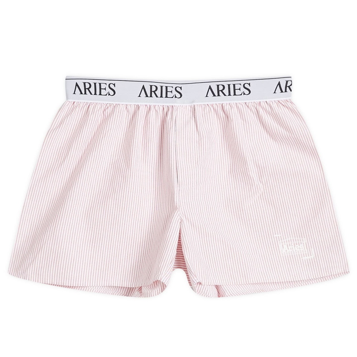 Photo: Aries Women's Temple Boxer Shorts in Red