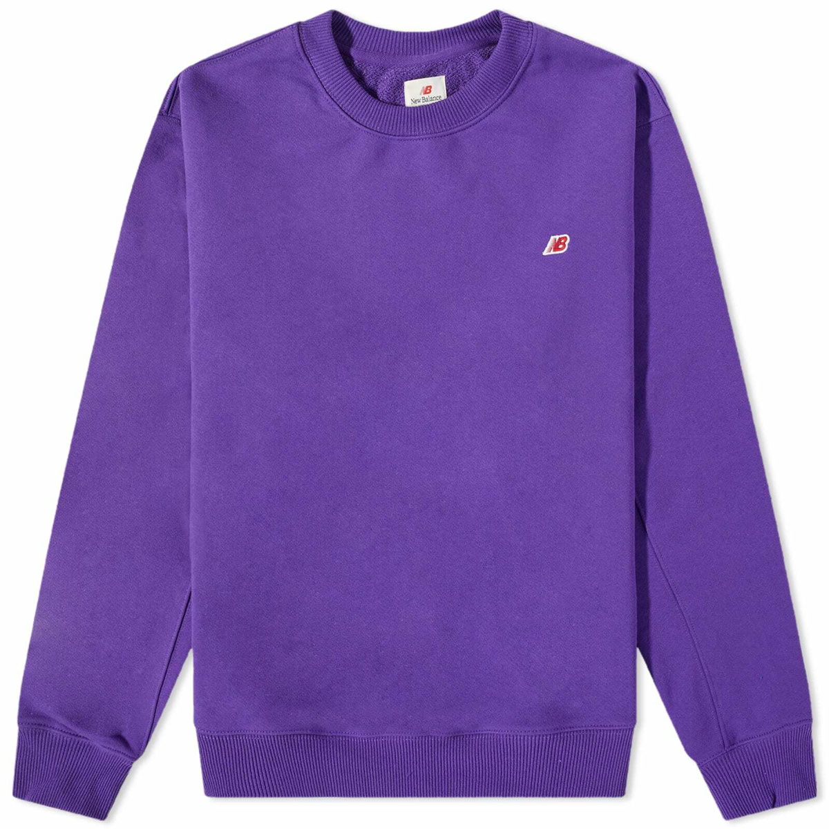 New Balance Men's Made in USA Core Crew Sweat in Prism Purple New