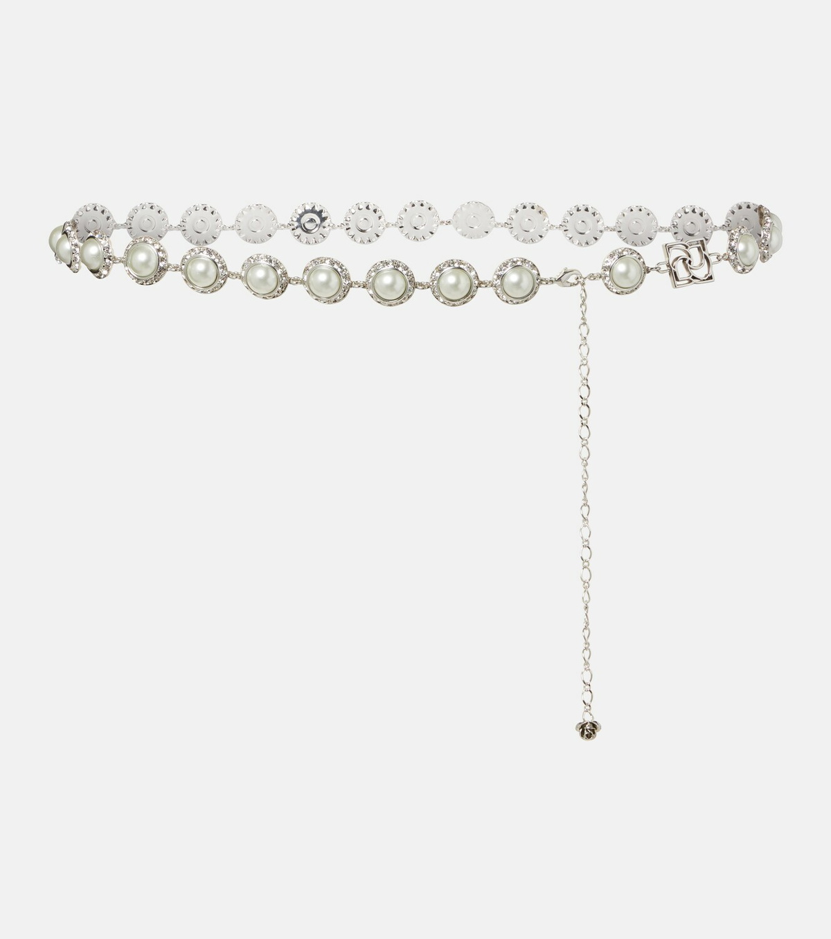 Magda Butrym Crystal-embellished faux pearl belt