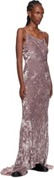 Ann Demeulemeester Pink Aaricia Bias Slip Maxi Dress