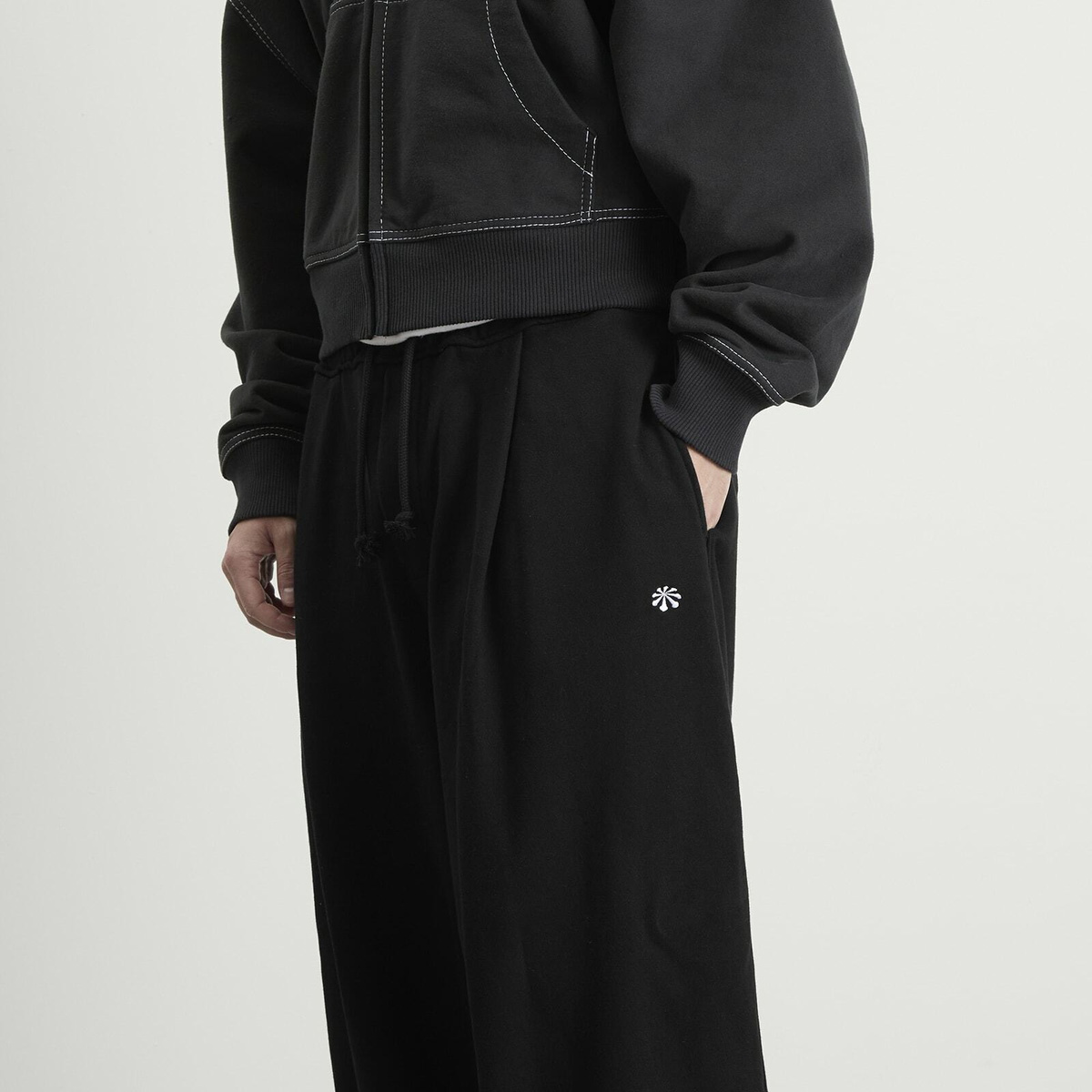 Anglan Men's Steady Sweat Balloon Pants in Black