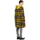 Amiri Yellow Mohair Cardigan Coat