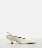 Calvin Klein Collection Anna leather slingback pumps