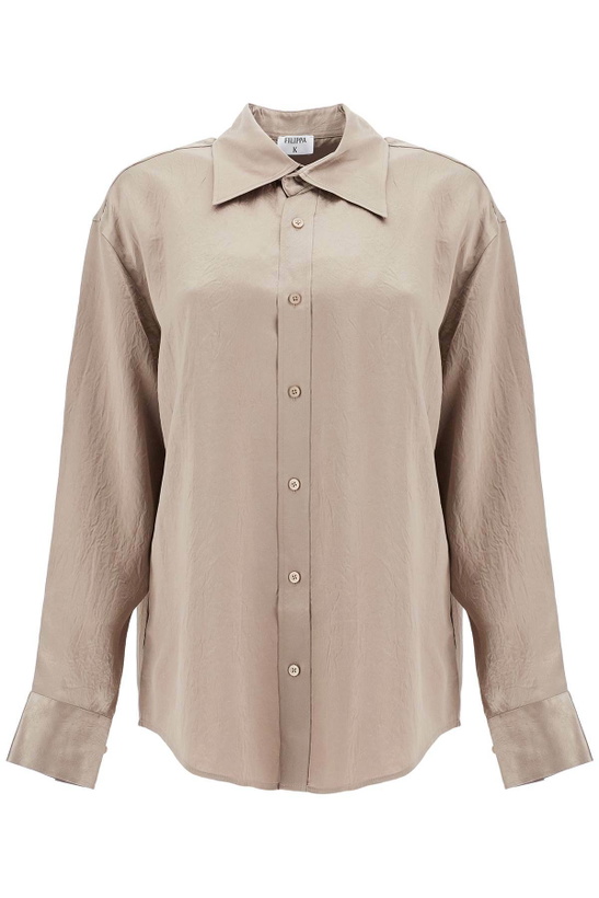Photo: Filippa K Satin Ruffled Shirt