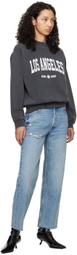 ANINE BING Black Ramona 'Los Angeles' Sweatshirt