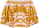 Versace Baby Pink Barocco 660 Dress & Bloomers Set