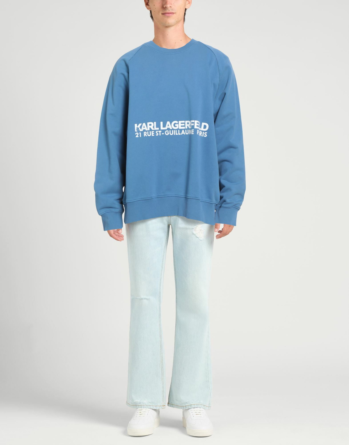 Karl Lagerfeld Mens Sweatshirt Light in Blue