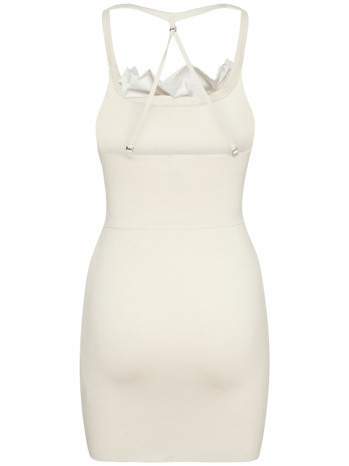 JACQUEMUS - La Robe Maille Croissant Crepe Dress Jacquemus