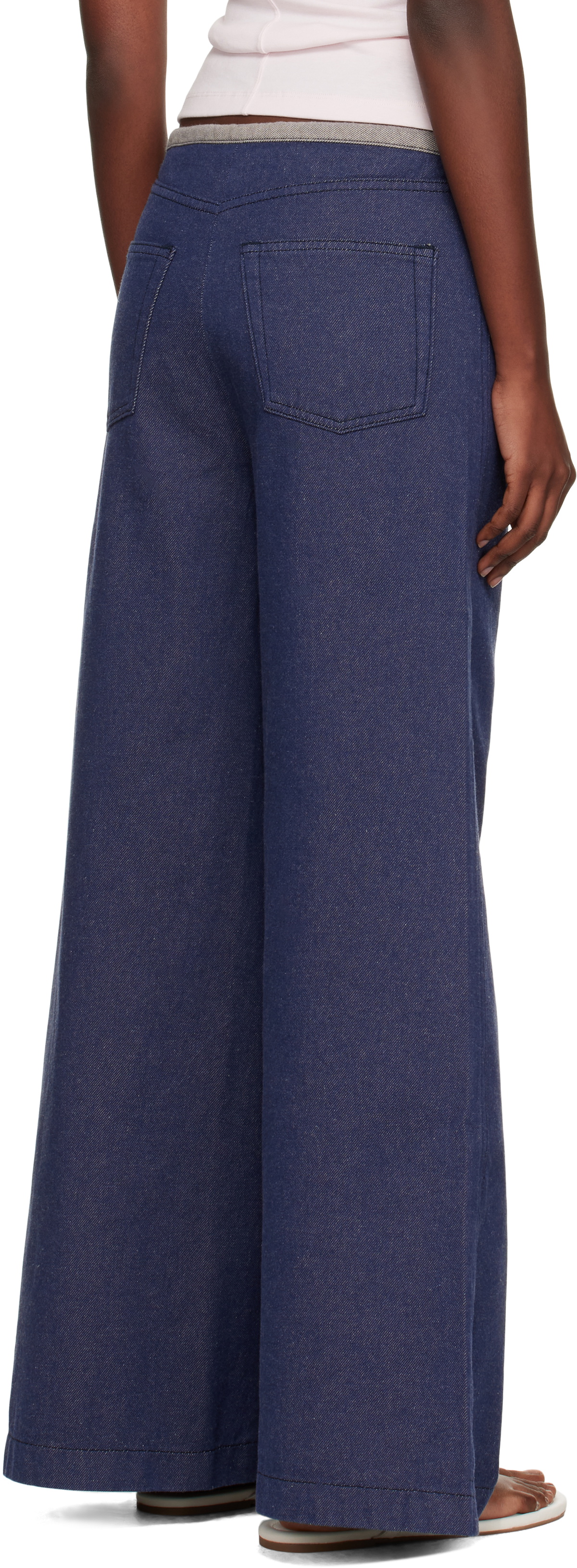 Baserange Navy Arthur Loose Jeans