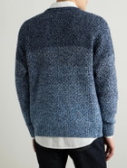 Etro - Degradé Cotton-Jacquard Sweater - Blue