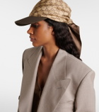 Gucci GG silk twill baseball cap