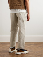 Goldwin - Straight-Leg Belted Stretch-Shell Trousers - Neutrals