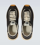 Dolce&Gabbana DG Cushion suede-trimmed sneakers