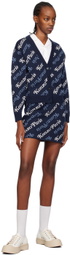 Kenzo Navy VERDY Edition Kenzo Paris Miniskirt