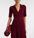 Lisa Yang Malie ribbed-knit cashmere polo sweater