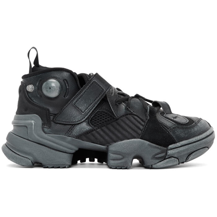 Photo: Vetements Black Reebok Edition Genetically Modified Pump High-Top Sneakers