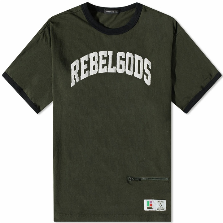 Photo: Undercover Men's Rebel Gods T-Shirt in Green