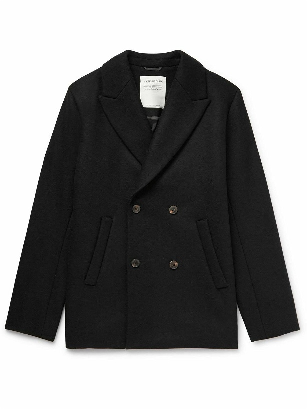 Photo: A Kind Of Guise - Katmai Double-Breasted Wool and Cashmere-Blend Coat - Black