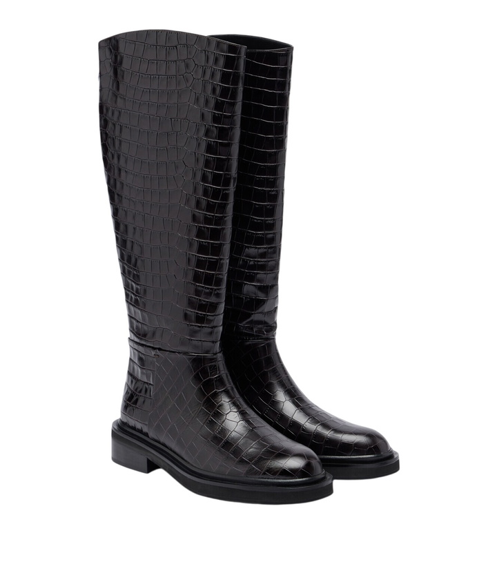 Photo: A.Emery Jude croc-effect leather knee-high boots