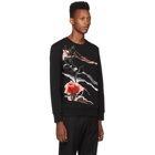 Alexander McQueen Black Mix Roses Sweatshirt