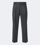Dolce&Gabbana Virgin wool flannel wide-leg pants